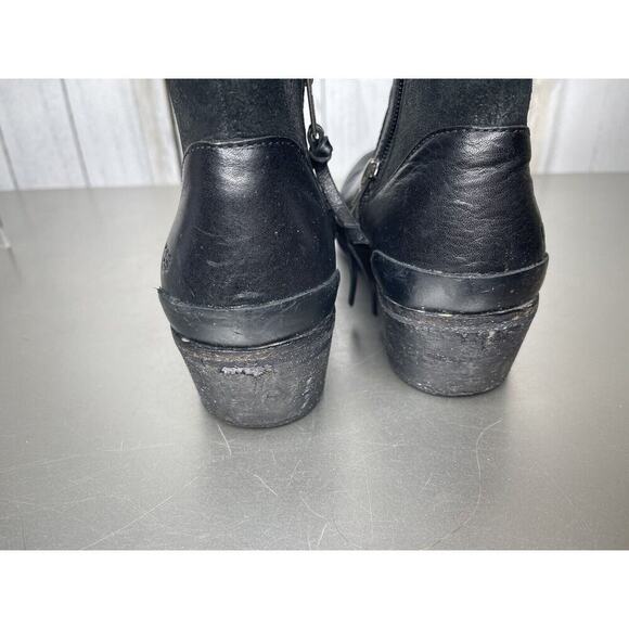 UGG Australia Penelope Booties Black Leather Zip Women's 7.5 Boots - Picture 6 of 8